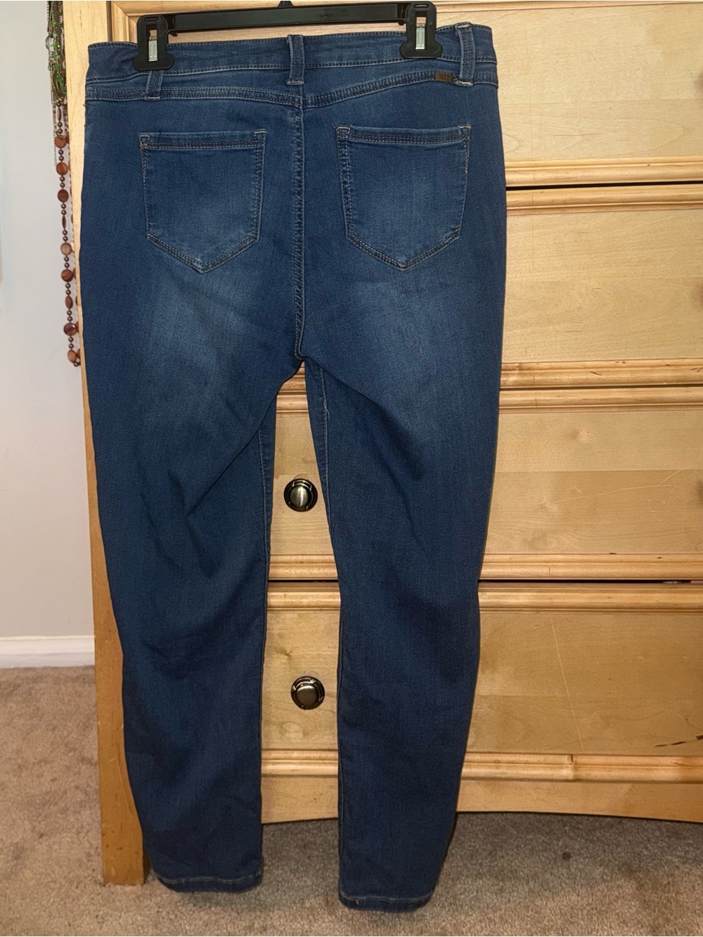 1822 Denim Dark Blue cropped Skinny Jeans - Picture 3 of 4